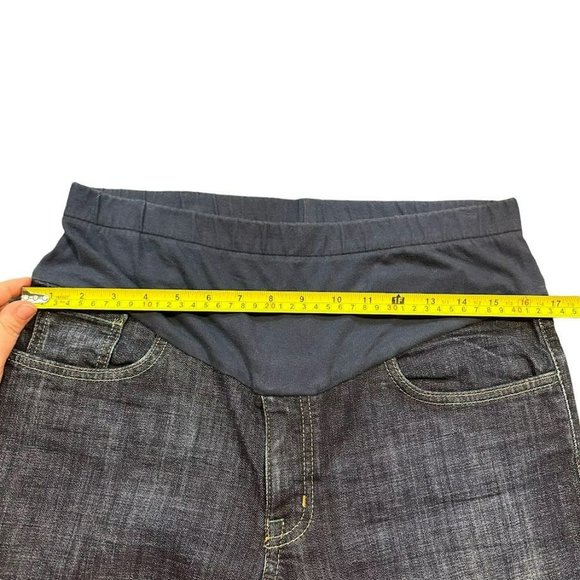 Mavi Maternity Bootcut Dark‎ Wash Pull On Stretch Jeans Womens M - Picture 3 of 5